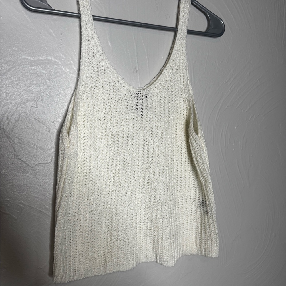 Moon & Madison Ivory Knit Tank Top
